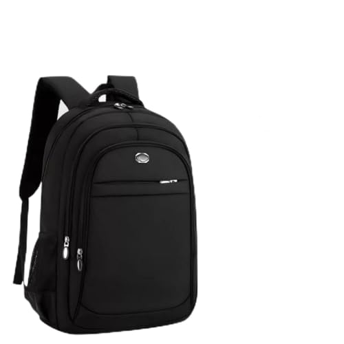 Mochila Escolar Casual, Multi-Compartimentos, 4 Cores Disponíveis, Tecido Durável (preto)
