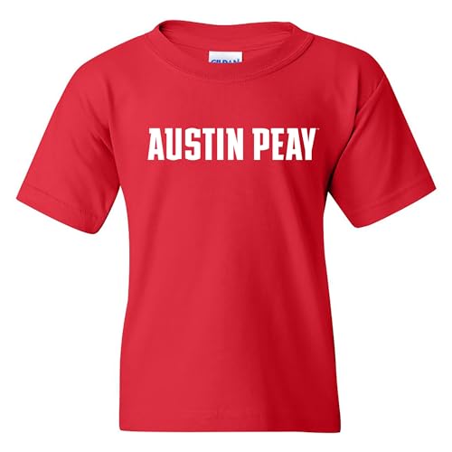 YS01 - Austin Peay Governors Basic Block Youth T-Shirt - Small - Red