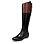 Black/Stable Brown Wide Calf