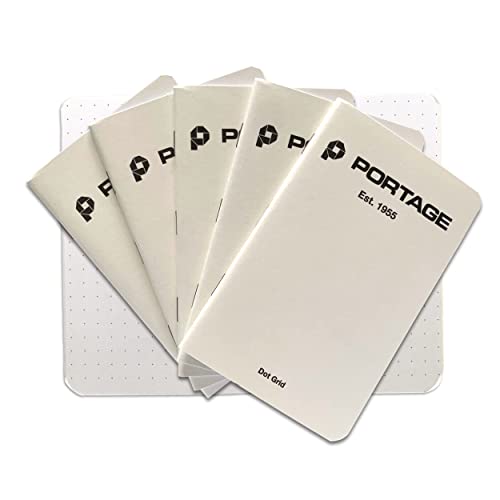Carnet de notes à petits pois Portage lot de 6 de poche 64 pages pour dessin précis