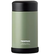 Atlas ATFP-7 Vacuum Insulated Soup Jar, 25.4 fl oz (770 ml), Large Capacity, Super Thermal Food Pot, Lunch Jar, Thermal Bento Box, Thermal Insulation, Stainless Steel, Easy to Clean, Khaki, Tempek, TEMPEAK