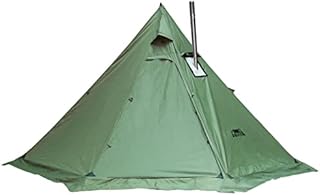 Preself 2-3 Person Tipi Hot Tent with Stove Jack, Lightweight, Standing Room, for Hunting Bushcraft Backpacking Camping Hiking