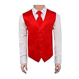 DGDE.03 Various Kid Solid Vest Microfiber Tie Set for Age 6-16 By Dan Smith