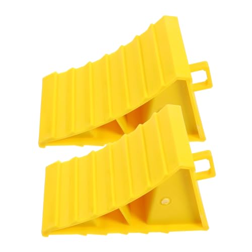 HIAKDOFT Cales De Roue pour Camping Car 2 Pièces avec Poignée en Abs Protection des Pneus AntidéRapante pour Caravane Et Remorque