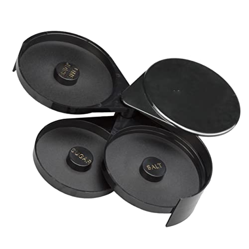 OKUMEYR Cocktail Set 3-Tier Salt Seasoning Box Rotating Trays for Making Cocktails Joints