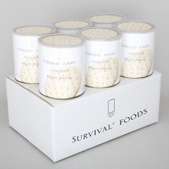 25年保存可能　【サバイバルフーズ】　大缶　クラッカーx6缶セット（60食相当）　＜Seishop＞ (#10　（大缶）)