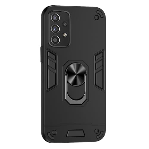 Image of amazon basics Basic Case for Samsung Galaxy A52 5G (Polycarbonate, Thermoplastic Polyurethane Black)