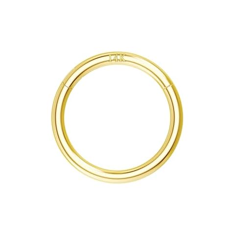 COCHARM 18 Gauge Cartilage Earrings 14k Solid Gold 18g Nose Septum Rings 8mm Helix Daith Earrings for Women Cover