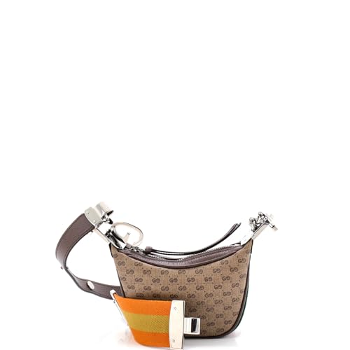 Gucci, Pre-Loved Attache Shoulder Bag Micro GG Coated Canvas Mini,
