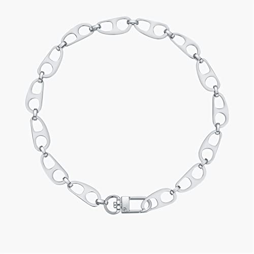 Pendentif empreinte creuse acier inoxydable tendance