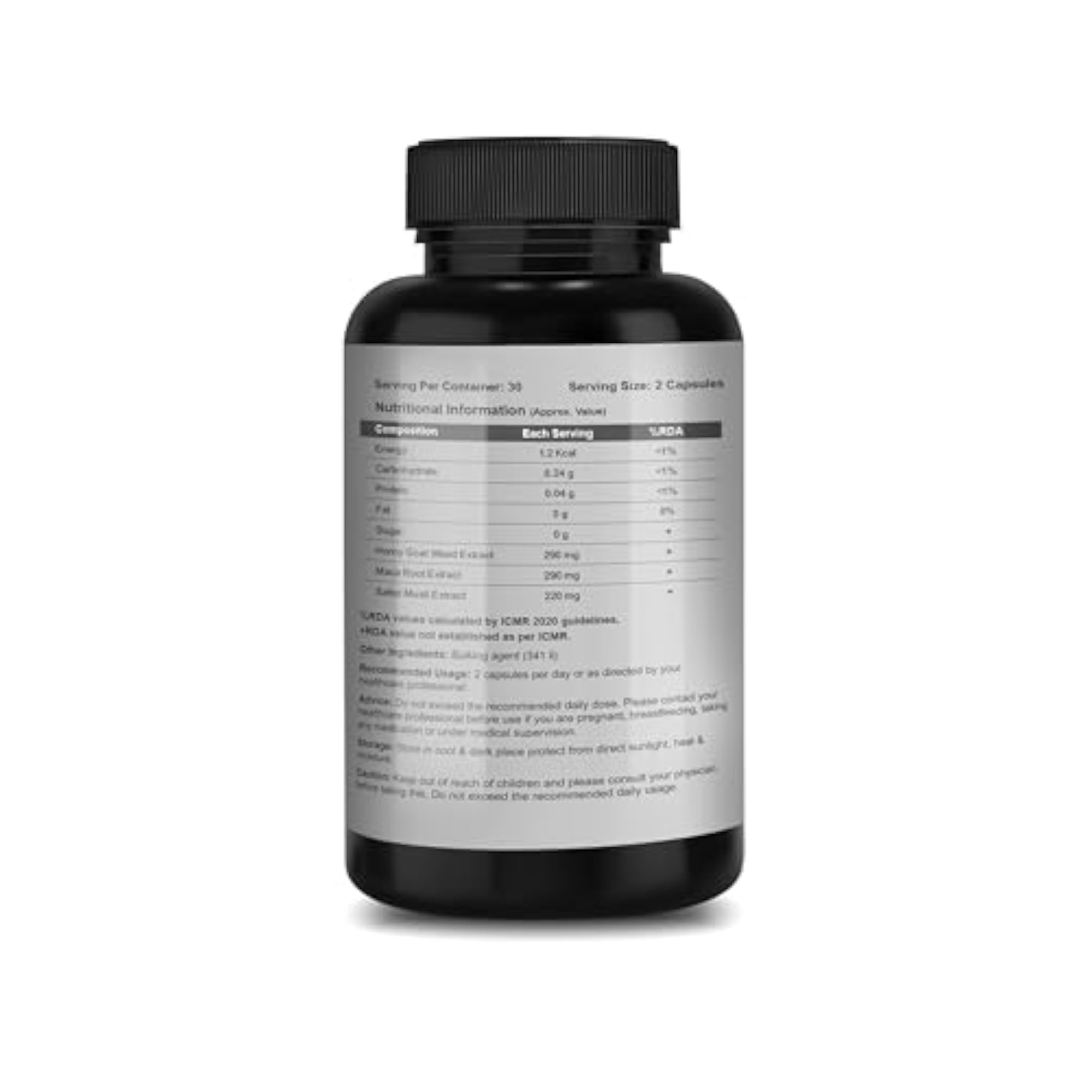 Horney Goat Weed, Maca Root & Safed Musli Extract Capsules