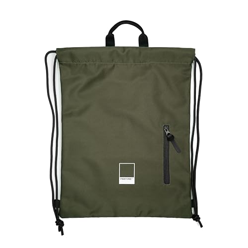 Immagine prodotto: PANTONE™ Urban - Sacca Sportiva Multiuso 51x35,5 16L cm in Poliestere Resistente, Borsa Palestra Uomo Donna a Sacco con Chiusura Coulisse, Gym Bag e Zainetto da Viaggio a Sacco con Tasca Zip e Manico