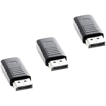 XEYOU DisplayPort Headless Ghost Display Emulator for PC 4K DP Dummy Plug fit Headless 3840x2160@17hz-3Pack