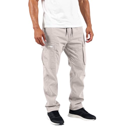 Baggy Cargo Pants Men Streetwear Lightweight Athletic Hiking Lounge Mens Pants Drawstring with Pockets4