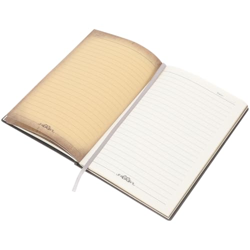 ifundom Libreta de Cuero Retro Vintage Tamaño A5 Cubierta de Poliuretano PU Color Bronce Antiguo Diario de Escritura para Mujeres Cuaderno para Notas y Álbum de Recortes Adecuado