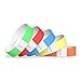 WristCo Variety Pack 3/4" Tyvek Wristbands - Red, Orange, Yellow, Green, Blue - 1000 Pack Paper Wristbands for Events
