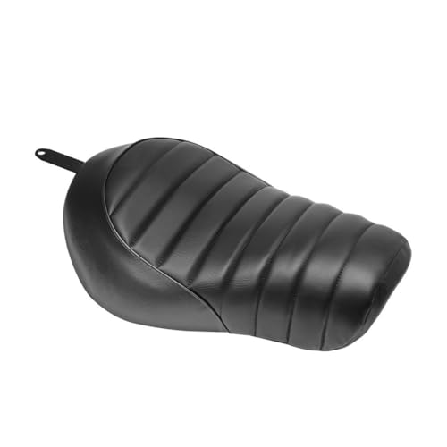 Asiento trasero Sportster contra fatiga lumbar en cuero negro antideslizante