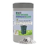 ACT Trash Deodorizer and Cleaner | Eliminates Odors Controls Garbage Sludge | for Garage and Outdoor Bins | Dry Powder Eco-Friendly