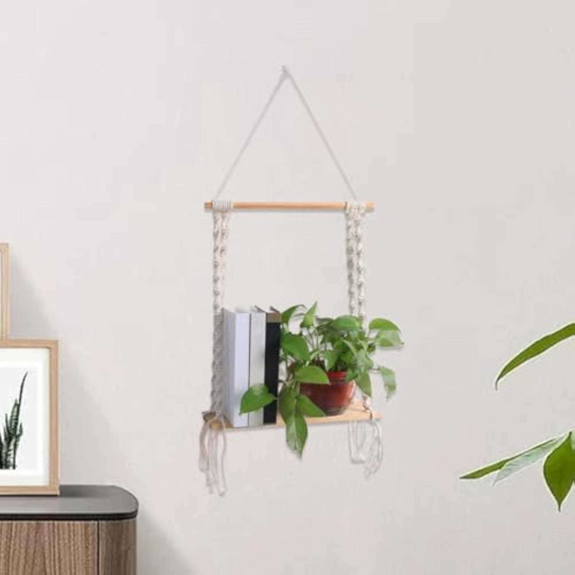 Wall Mounted Storage Rack for Planters, Living Room