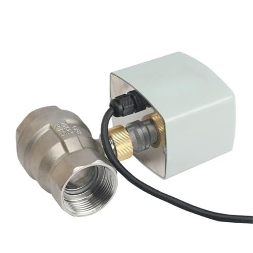 Válvula de bola motorizada 220V CA de acero inoxidable 1 pulgada para control de agua 2