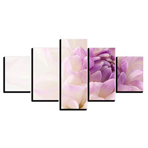 Tableau mural photo hibiscus impression sur toile 5 pièces