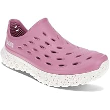 RUGGED SHARK Ladies Rift Slip-On Water Shoes Quick-Dry EVA, AQUAFLO Drainage, Ventilated, Lightweight, Textured Footbed, Easy On/Off, Perfect for Beach, Pool, and Outdoor Adventures Dark Rose