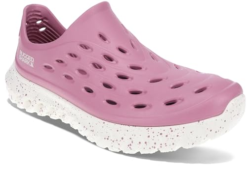 RUGGED SHARK Ladies Rift Slip-On Water Shoes – Quick-Dry EVA, AQUAFLO® Drainage, Ventilated, Lightweight, Textured Footbed, Easy On/Off, Perfect for Beach, Pool, and Outdoor Adventures