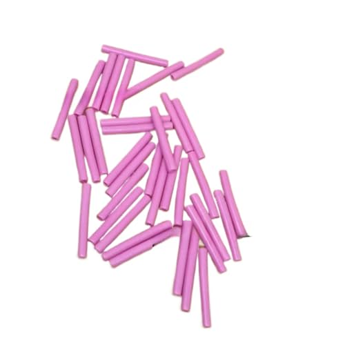 100pc alumina ceramic tube, wear-resistant textile threading and threading ceramic tube, outer diameter 3, length 24, inner hole 1.5mm (White 3.6 * 35 * 1.6)