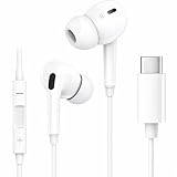 Fones De Ouvido Com Fio Tipo C Microfone Integrado Compativel iPhone 15 15 Pro 15 Pro Max 16 16 Pro Max Com Fio Fones Estéreo Compatíveis ANDROID LG Premium
