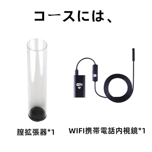 膣肛門内視鏡 スーツ ガラスオナホール WIFI HDカメラ女性オナホール 8 LED膣肛門内視鏡 スーツ SM外陰部マンコ肛門ビューアー大人のおもちゃ(M) - 画像4