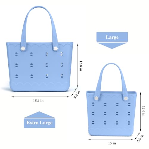 Rubber Beach Bag Waterproof Durable Tote Bag for Beach Sports Pool Modern Rubber Tote3