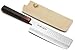 Yoshihiro NSW 46 Layers Hammered Damascus Usuba Vegetable Chef knife 6.3 IN (160mm) Shitan Rosewood Handle with Saya Cover