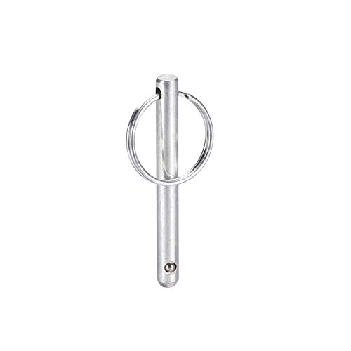 sourcing map 2 Stück Steckbolzen mit Kugelsicherung Schnellverschlussbolzen 6 x 59mm Kugelsperrbolzen Marine Hardware für Boot Oberdeck Gelenk
