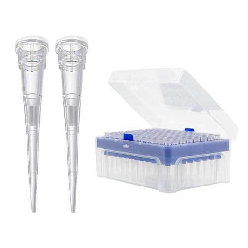 Estresen 10ul Filter Pipette Tips 96Pcs x 4Racks, RNase DNase Free, Pryogen Safe, Universal MicroPipette Tips with Filter, Filtering Tips for Pipettor