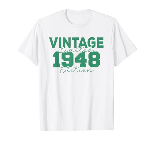 76 Birthday Decorations Men Best of 1948 BDay 76th Birthday Camiseta