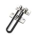Home Security Door Lock Latch Guard Clasp Home Reinforcement Lock for Swing-in Doors Hotel Door Latches Anti-Theft Buckle (1, Silver)