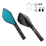 Rétroviseur convexe pour guidon, pour Kawasaki pour Z650, pour Z750, pour Z800, pour Z1000, pour Z900, avec extension de champ de vision. Rétroviseur d'observation cycliste, rétroviseur de recul modifié, rétroviseur rotatif.