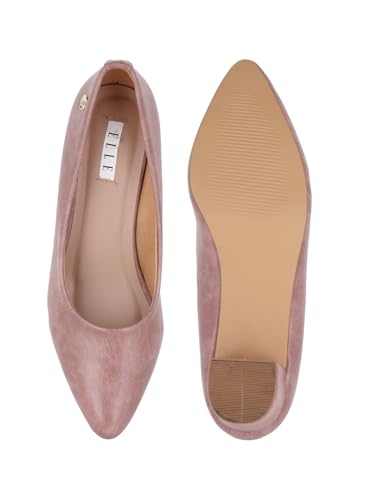 Image of ELLE Women's Textured Block Heel Slip-On Pumps