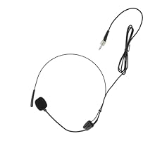 Microphone headset for speaker:wide frequency response and high sensitivity, professional capacitance microphone core,head-mounted microphone Microphone headset for voice amplifier:suitable for teaching amplifiers, loudspeaker, voice amplifier and co...