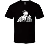 Mr. Rogers Middle Finger Funny T Shirt (Small) Black