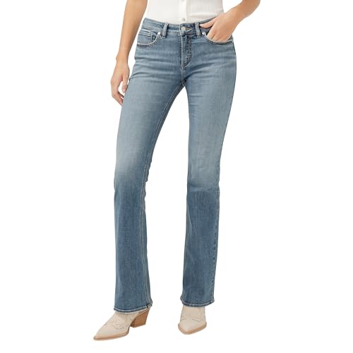 Silver Jeans Co. Womens Be Low Low Rise Flare Jeans