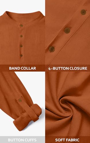 Image of Men's Solid Cotton Blend Regular Fit Mandarin /Chinese Collor Short Kurta for Men