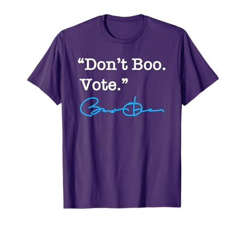 Don't Boo Vote - Barack Obama (blue signature) T-Shirt