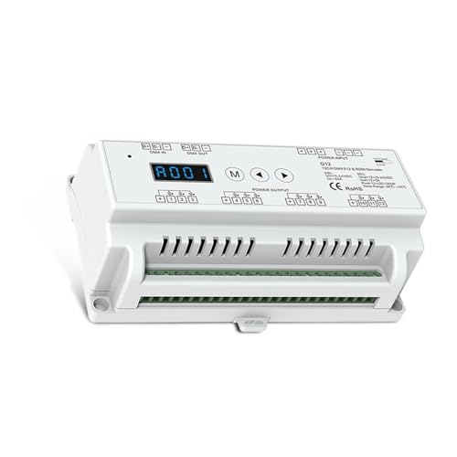 Décodeur DMX512 tension constante 12 voies avec écran LCD