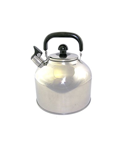 Stainless Steel Whistling Tea Kettle Large 7 Quart Teapot with Mesh Infuser 6.3