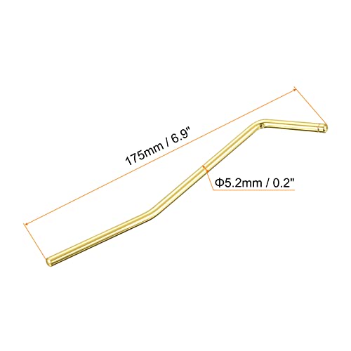 PATIKIL Guitar Tremolo Arm Bar 5.2mm Dia Gold Tone Bridge System Part for Electric Guitar - Image 2