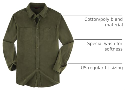 Image of Alex Vando Mens Button Down Regular Fit Long Sleeve Casual Flannel Shirts