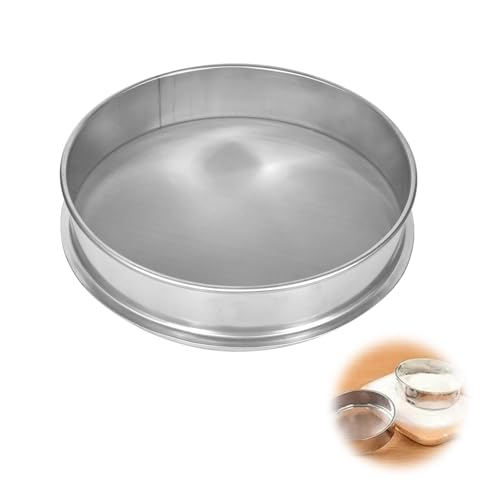 ChAusa Apilable Tamizador de Harina de Malla 150, 20 cm Extractor de Polen de Hierbas de Acero Inoxidable, Tamizador, para Repostería, Apto para Cereales Azúcar en Polvo y Chocolate en Polvo