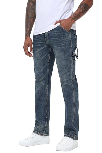 Men's Stretch Regular Fit Straight-Leg Cotton Fashion Comfort Fle...