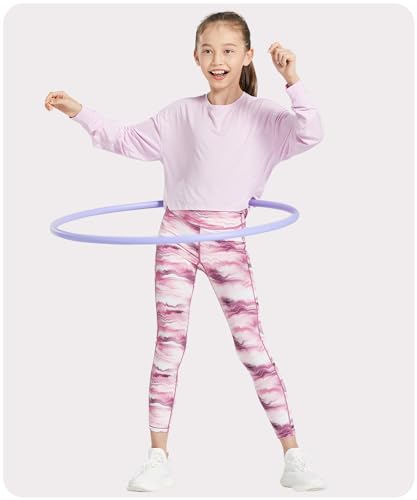 Girls Printed Leggings UPF 50+ Lightweight Breathable Athletic Pants for Girls Cool&Smooth Touch Summer Activewear3